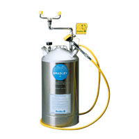 Bradley Portable 10 Gallon Pressurized Tank w/ Eyewash & Heater Jacket